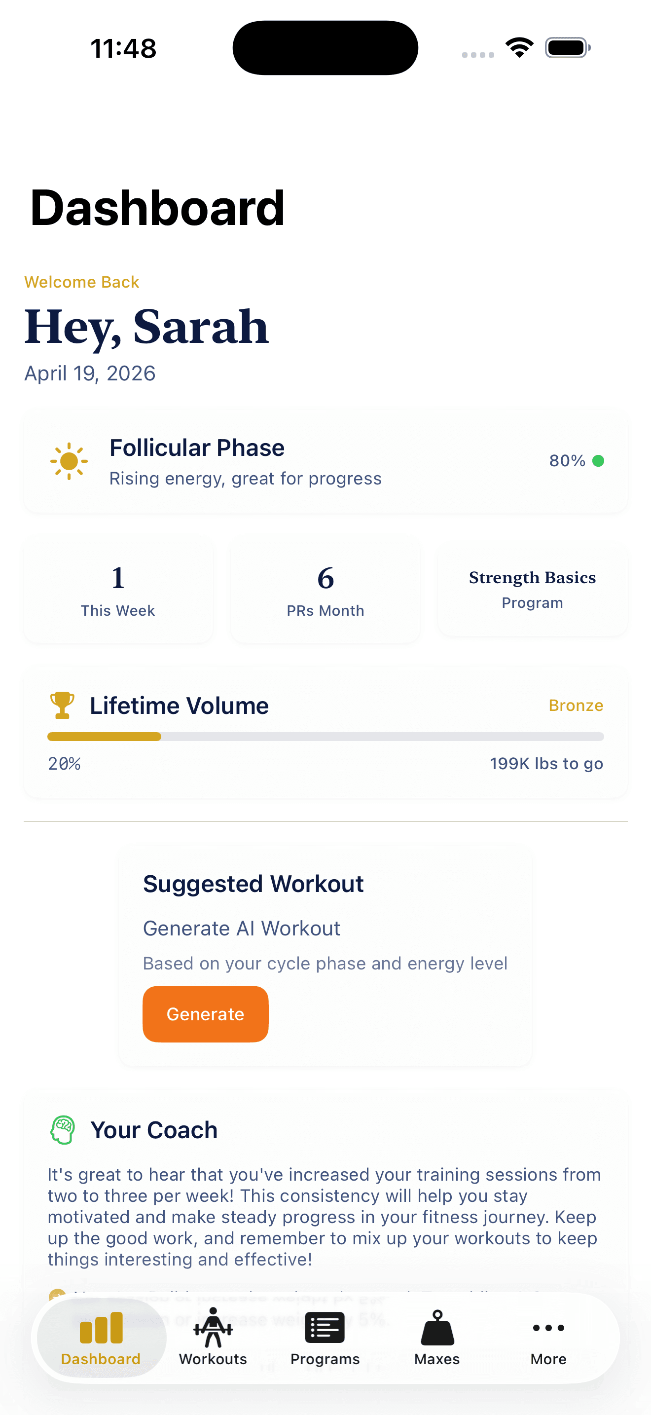 Sundee Fundee dashboard screenshot