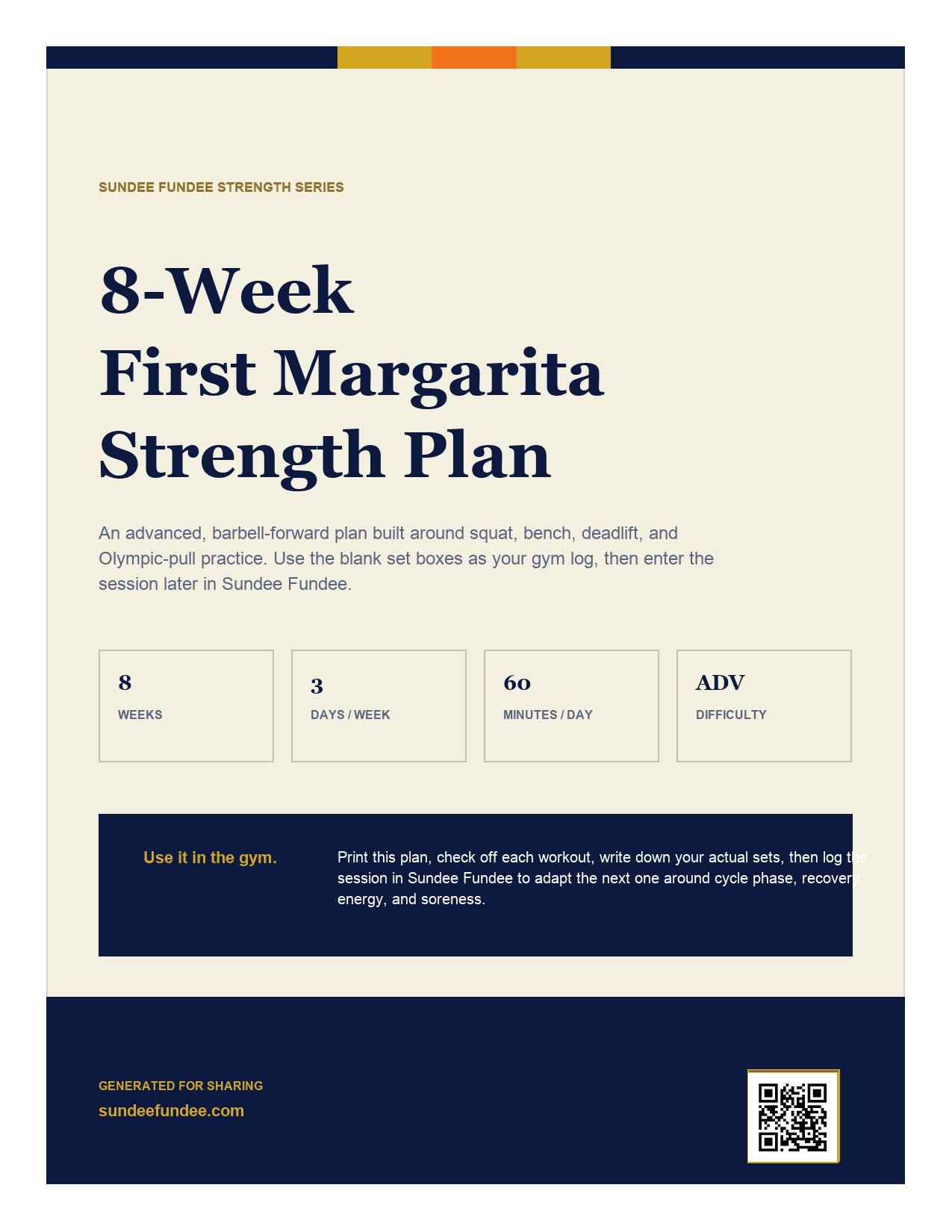 The First Margarita Strength Program cover